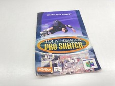 Authentic Nintendo 64 Instruction Manual Only Tony Hawk's Pro Skater N64 Book
