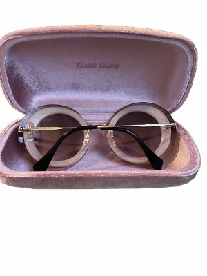 Miu Miu Sunglasses Women Light Havana Round MU 08RS 7S04P0 Miu Miu | Accessories | Miu Miu Sunglasses Women Light  main image 3