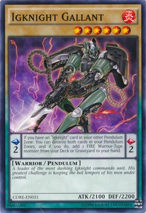 Igknight Gallant - CORE-EN031 - Common - Unlimited Edition x3 - Near Mint