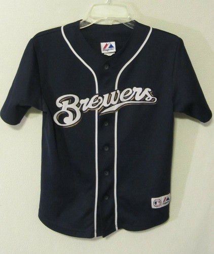 Milwaukee Brewers Majestic jersey #28 Prince Fielder youth/boys M 10/12 ~ EUC - Picture 4 of 8