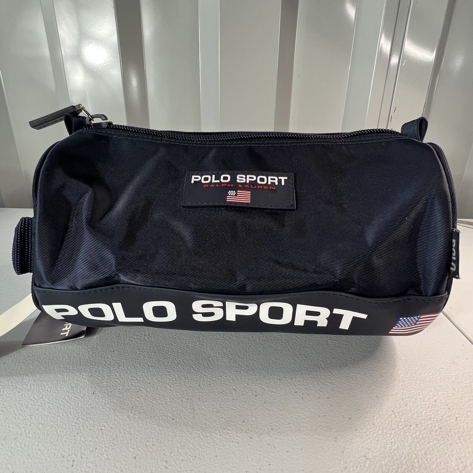 NWT Vintage Ralph Lauren Polo Sport 90s Shave/Toiletry SpellOut Travel Bag