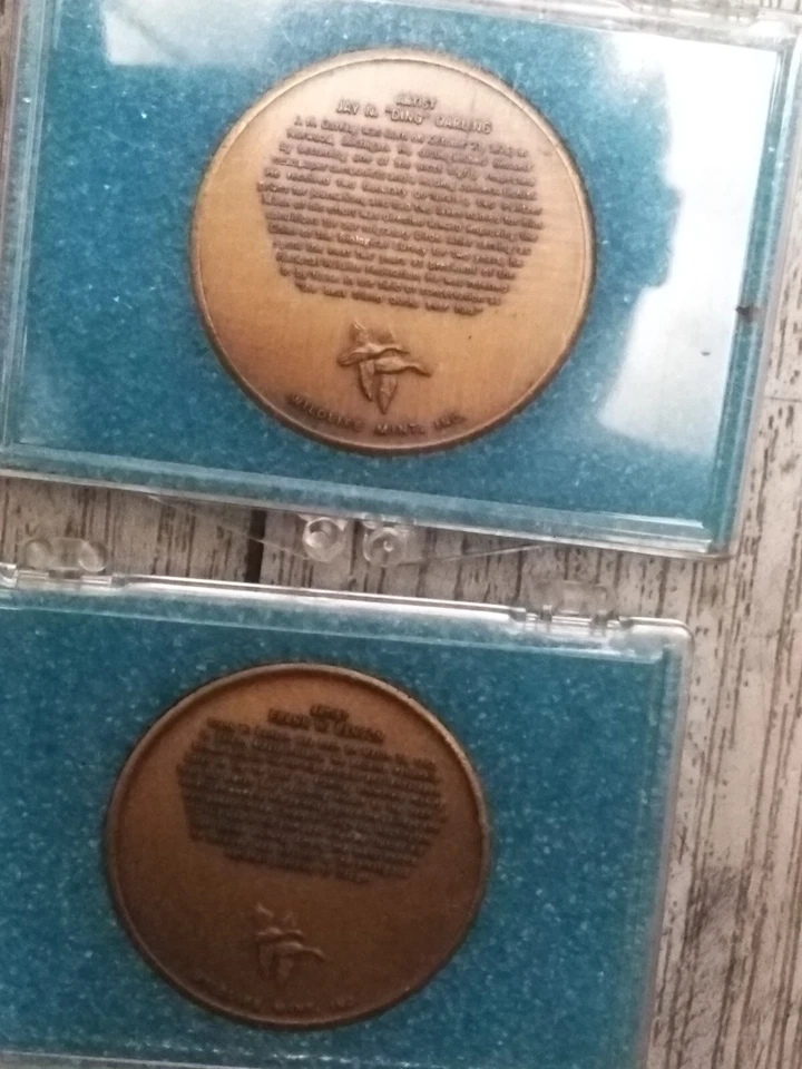 VTG Migratory Bird Stamp Medallion 1934-35 & 36 Mallards , Jay Darling & Frank B - Image 2 of 4