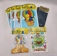Vintage 1984 Lot of Sesame Street  Muppets Birthday Treat Party Bags