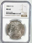 1884 O Morgan Silver Dollar MS62 NGC Great Cartwheel luster. Just Graded!