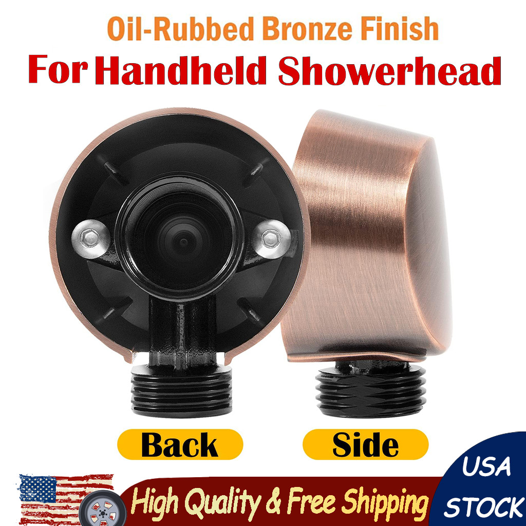 A725ORB Round Drop Ell Handheld Shower Wall Connector Oil-Rubbed Bronze 0.5 Inch