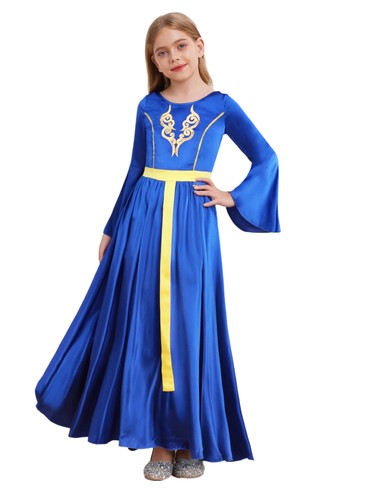 Kids Girls Costume Fancy Dress Gowns Halloween Casual Wear Role Play Cosplay - Picture 11 of 92