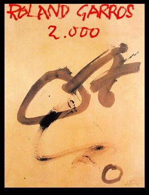 Tapies, Antoni - Roland Garros, French-Open - Farboffsetlithografie