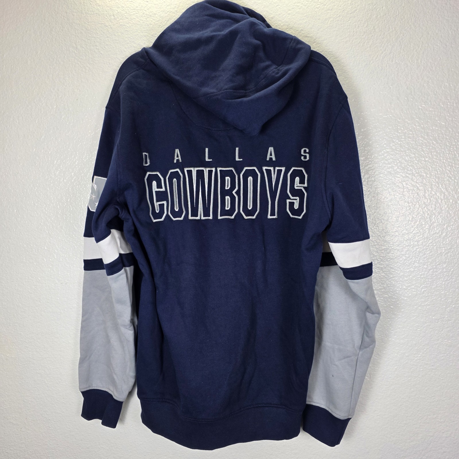 NFL Men's Officially Licensed T-Shirt & Full Zip Hoodie Combo Dallas Cowboys SzM image 2