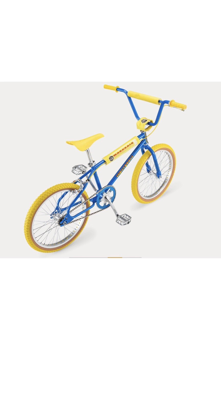 Mongoose BMX Supergoose Limited Edition Blue Yellow 4130 Chr