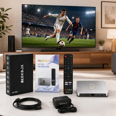 NEW SeekBox Pro Android TV Box Version Voice Control Same Day Shipping 4K