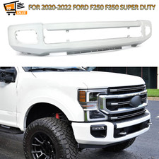 Painted Oxford White For 2020-2022 Ford F250 F350 Front Bumper Face Bar W Fog Painted Oxford White For 2020-2022 Ford F250 F350 Front Bumper Face Bar W Fog