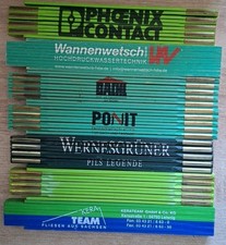7 St&uuml;ck 2m Bild Gr&uuml;n Zollstock Zollstocksammlung Gliederma&szlig;stab Meterstab #12