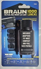 New BRAUN Tactical Rail Mount LED Light 1000 Lumens 70460 Free Shipping