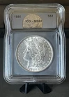 1886 Morgan Silver Dollar ICG MS62 Business Strike Philadelphia $1 Coin
