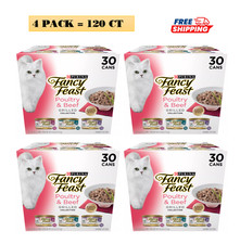 4 Packs, Fancy Feast  All Life Stages Cat Wet Food - Variety Pack, 3 OZ 30 Count