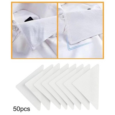 50 Stück Kragenaufkleber, Kragenschutz, kein Curl-Kragen, Polo-Shirt,