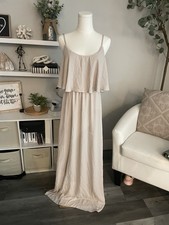 Show Me Your MuMu Cream Maxi Dress. In A Size Large. Adjustable Straps.