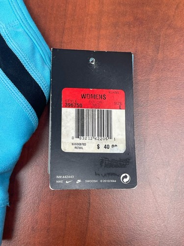 Nike Women’s Dri-Fit Running Sports Bra Blue Size Large 396750-485 - Picture 9 of 10