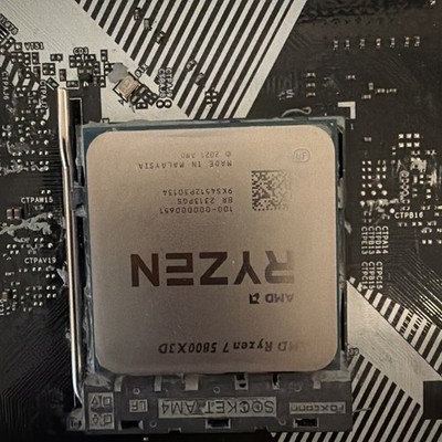 AMD Ryzen 7 5800X3D Processor (4.5 GHz, 8 Cores, Socket AM4) with motherboard!