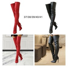 PU Leather Thigh High Boots Footwear Women High Boots high