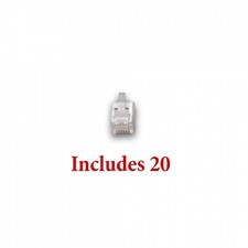 Digitrax LNRJ12P20 RJ12 LocoNet Cable Plugs 20/pkg 