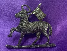 Genuine WW2 Royal West Surrey Reg't (The Queens) Officers Bronze OSD Cap Badge