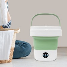 Lavadora Portátil Mini Lavadora Plegable de Gran Capacidad Verde