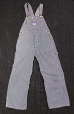 1970's Big Smith Hickory Stripe Overalls. Made In The USA. Size 3 . 28x22 youth