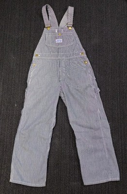 1970's Big Smith Hickory Stripe Overalls. Made In The USA. Size 3?. 28x22 youth?
