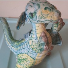 Vintage Applause Mystical Dragons Plush 6  Small Green Cloth 1993