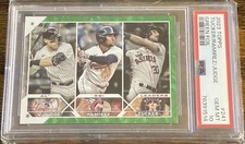 2023 TOPPS  GREEN FOIL #241 JUDGE/RAMIREZ/TUCKER GEM MT 10