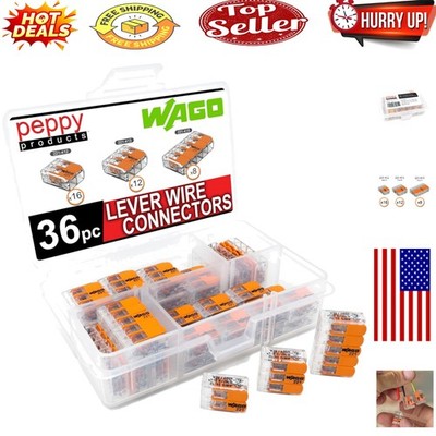 WAGO 221 Lever-Nuts 36-Piece Wire Connector Assortment