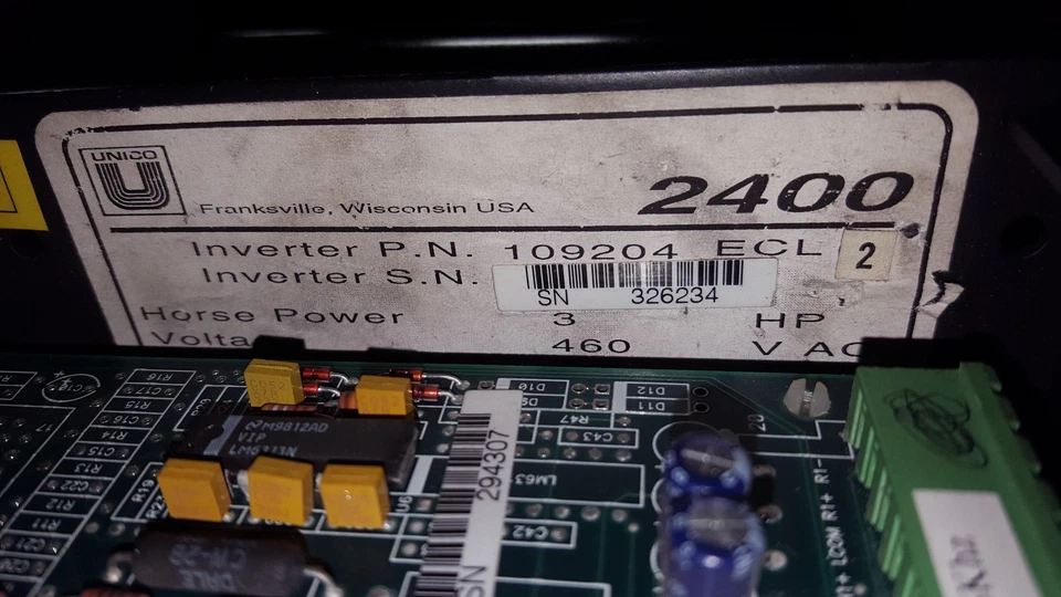 Unico 2400 Modular Performance Vector Drive 109204 ECL2 3 HP - Image 4 of 4