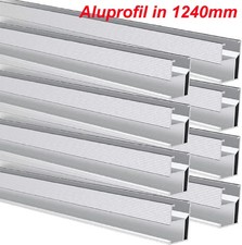 1240mm Solar Panel Rail Bracket Kit Aluminium Roof Mounting PV End/Middle Clamp