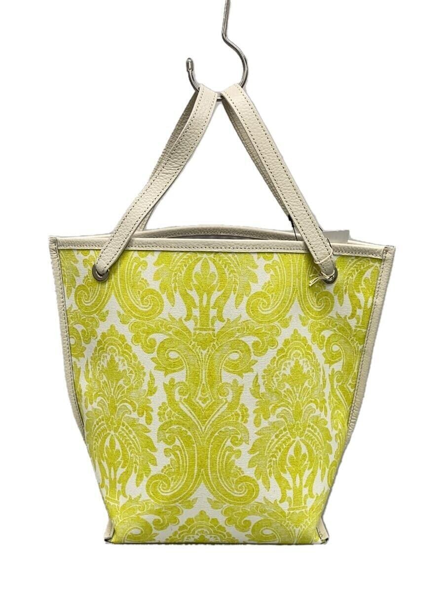 Canvas Tote Bag with All-Over Yellow Pattern for Stylish Carry