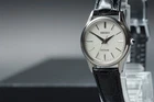Vtg 1997 [N MINT] Seiko Exceline 4J41-0AM1 Silver Round 24mm Quartz Ladies Watch