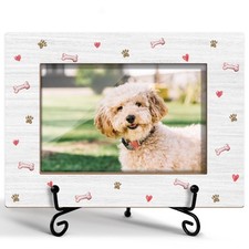 Dog Picture Frame Dog Paw Print Photo Frame, Gifts for Pet Lover Pet Owner, W...