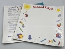 Creative Memories 12x12 School Days And White Pages 15 Sheets Each NEW Lot