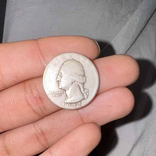 1942 Washington Quarter Silver Circulated 25C US Coin Variety