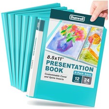 Presentation Binder 8.5x11, 12 Pocket Portfolio, 6-Pack