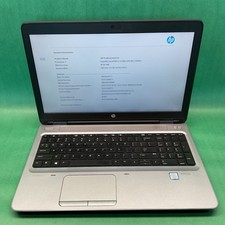 HP ProBook 650 G3 Intel Core i5-7200u - Powers On - NO HARD DRIVE- Untested