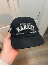 Market Studios Snapback Hat Black Green Under...