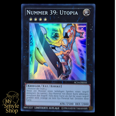 YuGiOh - Nummer 39: Utopia - AC14-DE010 Limitierte Auflage DE  & NM