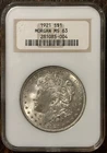1921 Morgan Silver Dollar Graded MS 63 NGC