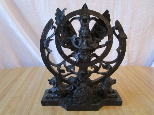 Ishtar Inanna Queen of Heaven Figurine Pagan Goddess Deity Black Resin 13.5"H