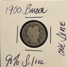 1900 Barber 90% Silver Dime from Philadelphia Mint