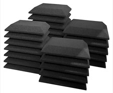 Ultimate Acoustics Acoustic Foam Absorption Panel - 12x12x2 Bevel 24 Pack