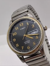 Vintage Timex Indiglo Womens Silver Tone Quartz Watch Works New Batteey