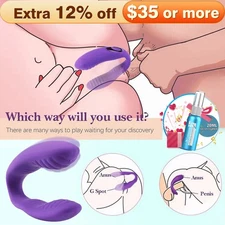 Sex Toys for Women Orgasm Vibrator-Clit G-Spot Dildo Massager Rechargeable-Anal
