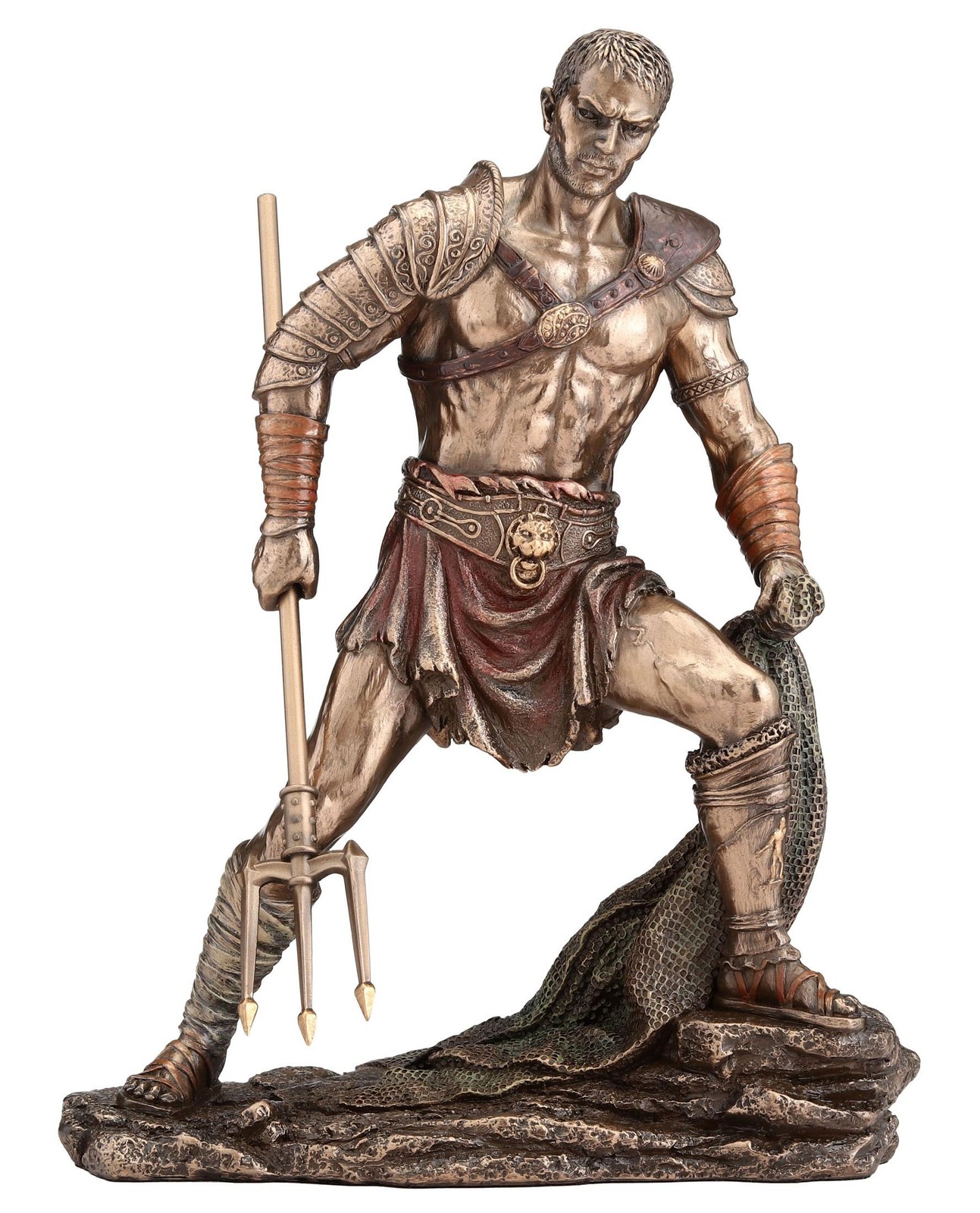 Roman Gladiator the Retiarius Bronze Figurine (By Veronese)